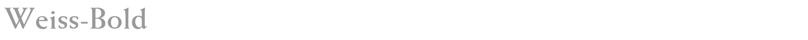Weiss-Bold font preview